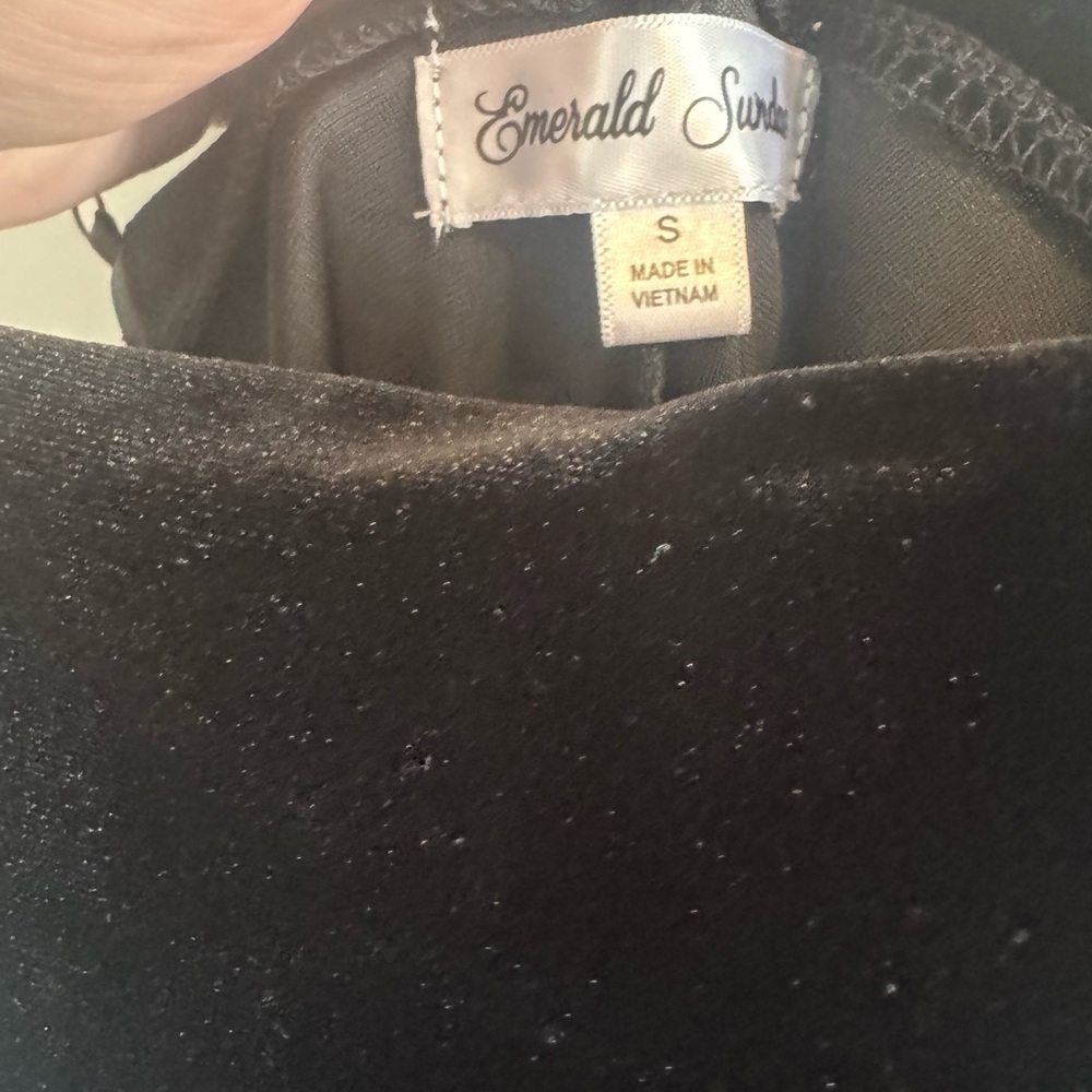 Emerald Sundae Black Velvet Dress NWT - Picture 3 of 7